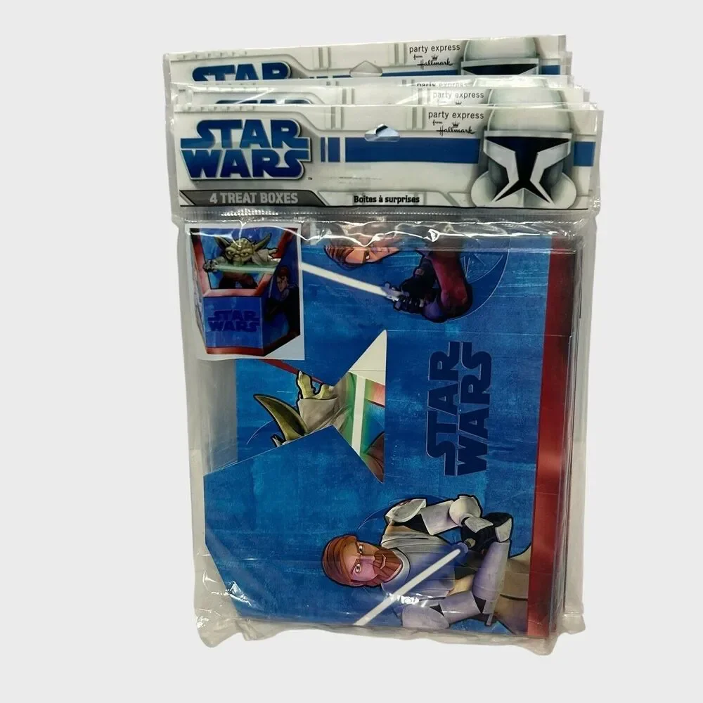9 Packs Of 4 Star Wars Clone Wars Treat Boxes Party Express From Hallmark